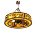 45 inch Oak Leaf and Acorn Chandel-Air detail view