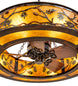 45 inch Oak Leaf and Acorn Chandel-Air detail view