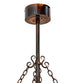 45 inch Oak Leaf and Acorn Chandel-Air detail view