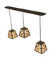 48" Diamond Craftsman 3 Light Island Pendant - detail 3