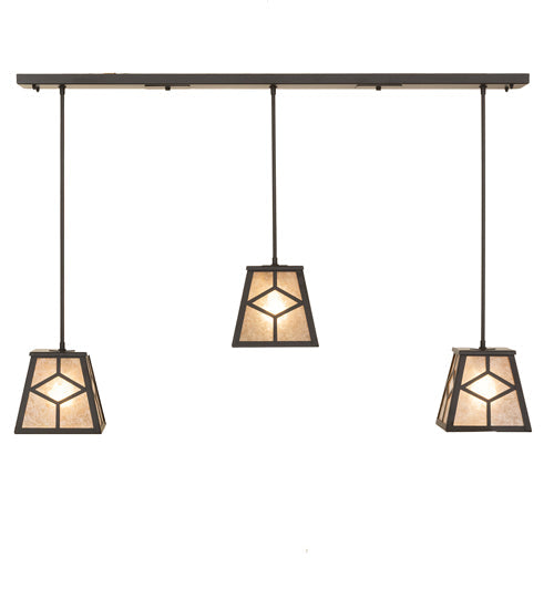 48" Diamond Craftsman 3 Light Island Pendant - detail 4