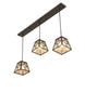 48" Diamond Craftsman 3 Light Island Pendant - detail 5