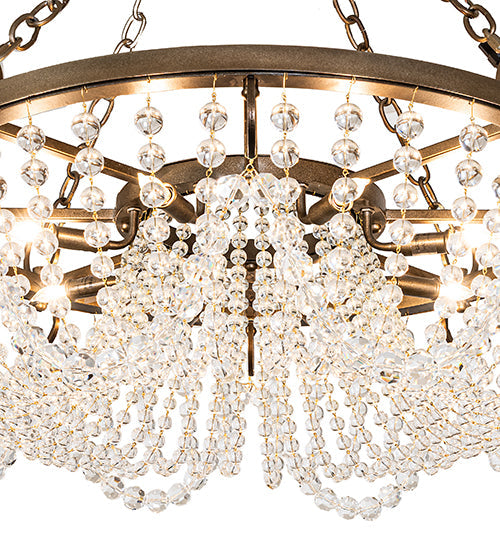31" Sardinia Chandelier detail view