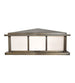 20" Seneca Double Bar Mission Pier Mount detail