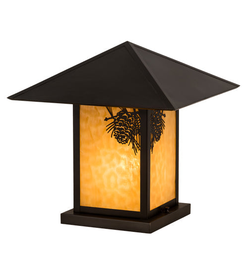 17.5" Seneca Winter Pine Pier Mount detail