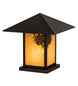 17.5" Seneca Winter Pine Pier Mount detail