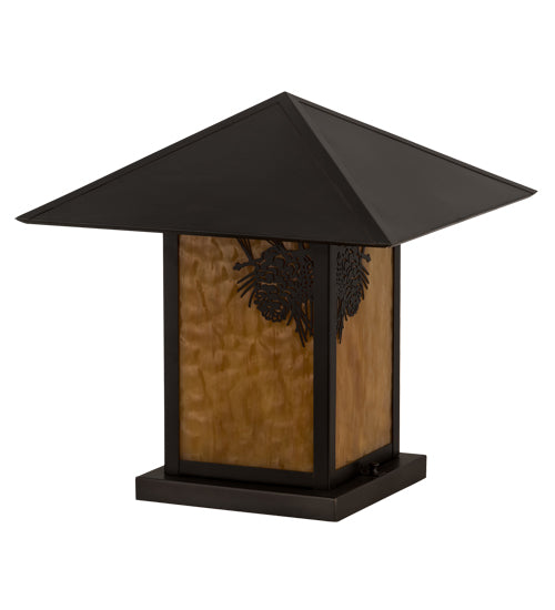 17.5" Seneca Winter Pine Pier Mount detail