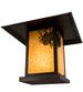 17.5" Seneca Winter Pine Pier Mount detail