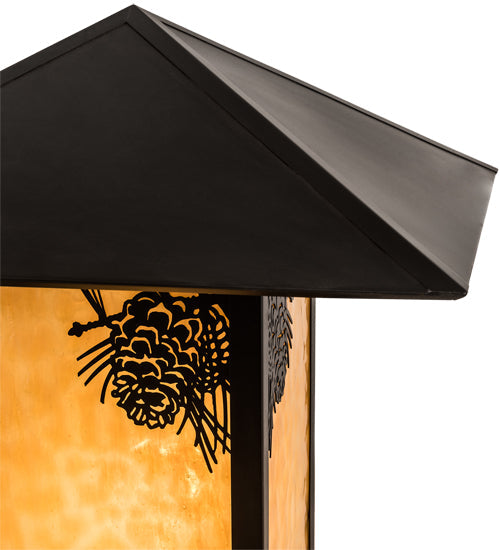 17.5" Seneca Winter Pine Pier Mount detail
