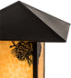 17.5" Seneca Winter Pine Pier Mount detail