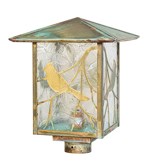 12" Seneca Song Bird Post Mount detail