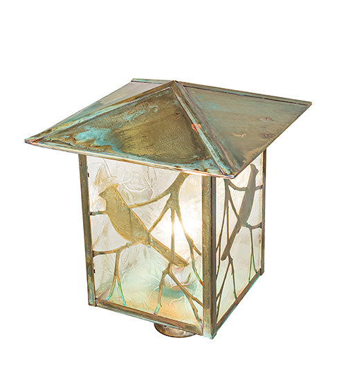12" Seneca Song Bird Post Mount detail
