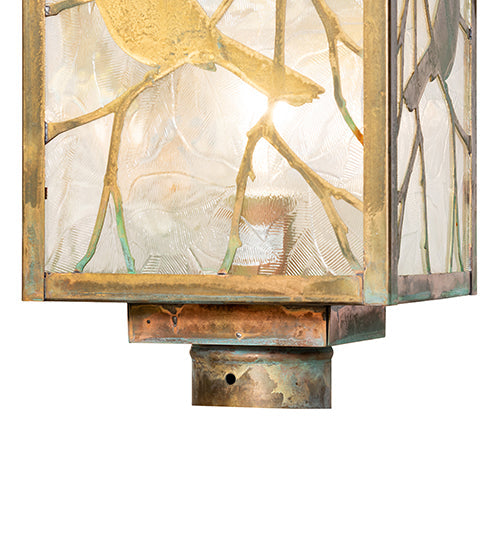 12" Seneca Song Bird Post Mount detail