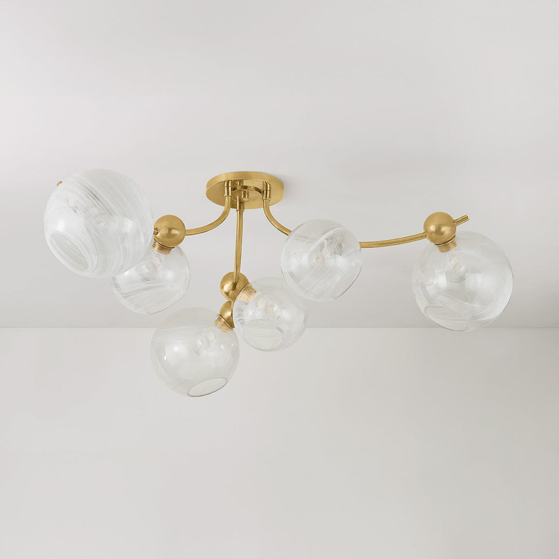 Corbett Astraia Semi Flush alternate angle
