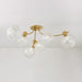 Corbett Astraia Semi Flush detail view