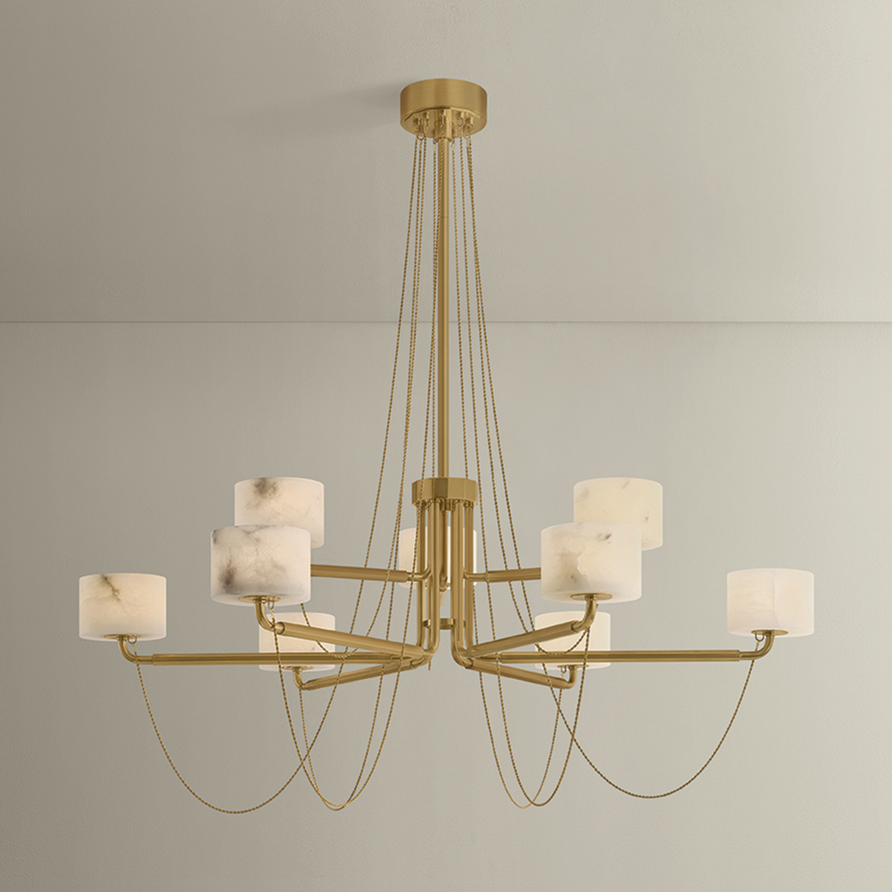 Corbett Bunda Chandelier 47in detail