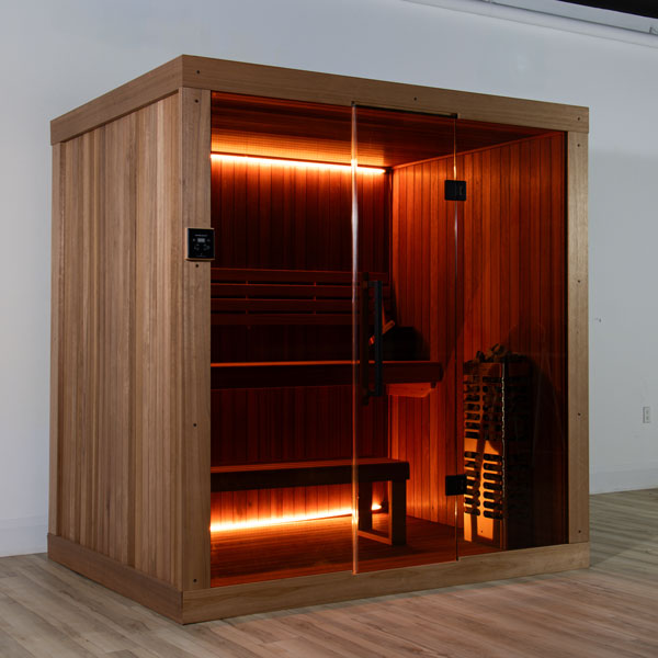 LeisureCraft CT Element Studio Sauna (64x84) - front view