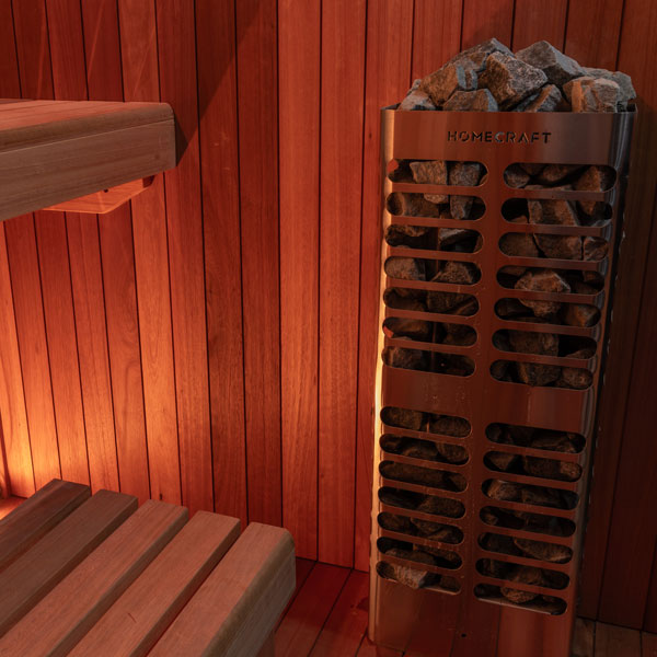 LeisureCraft CT Element Studio Sauna (64x84) interior