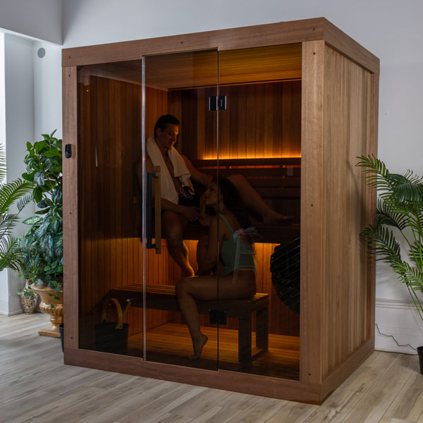 LeisureCraft CT Element Loft Sauna (54x74) - front view
