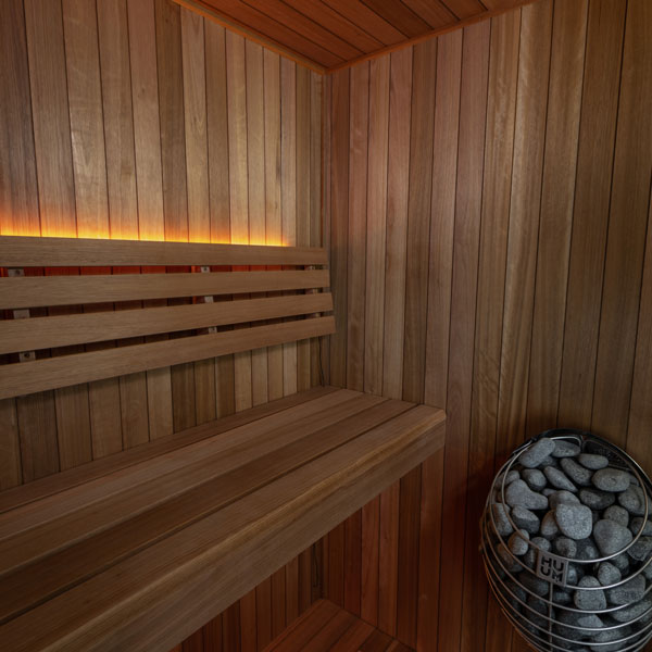 LeisureCraft CT Element Loft Sauna (54x74) interior