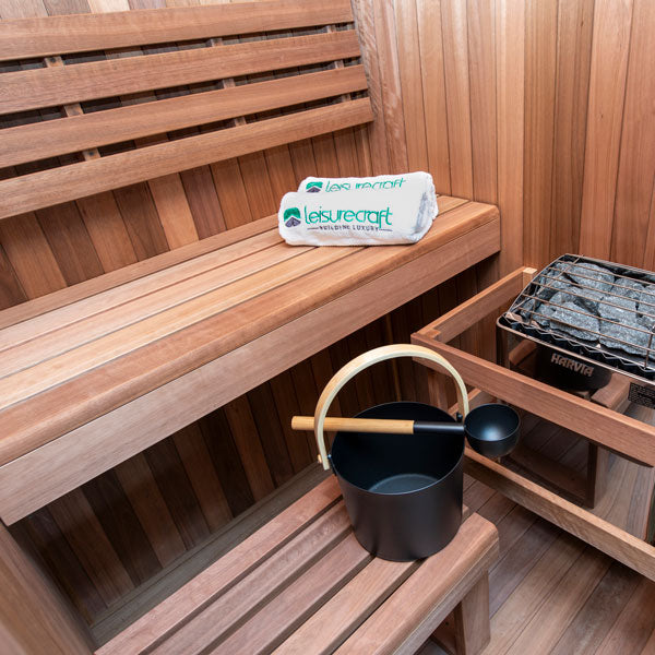 LeisureCraft CT Element Nook Sauna (54x54) interior