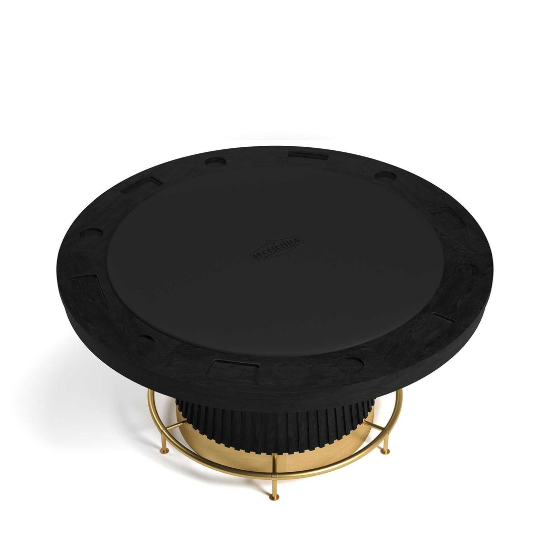 Prohibition 60in Poker Table - Black - top view
