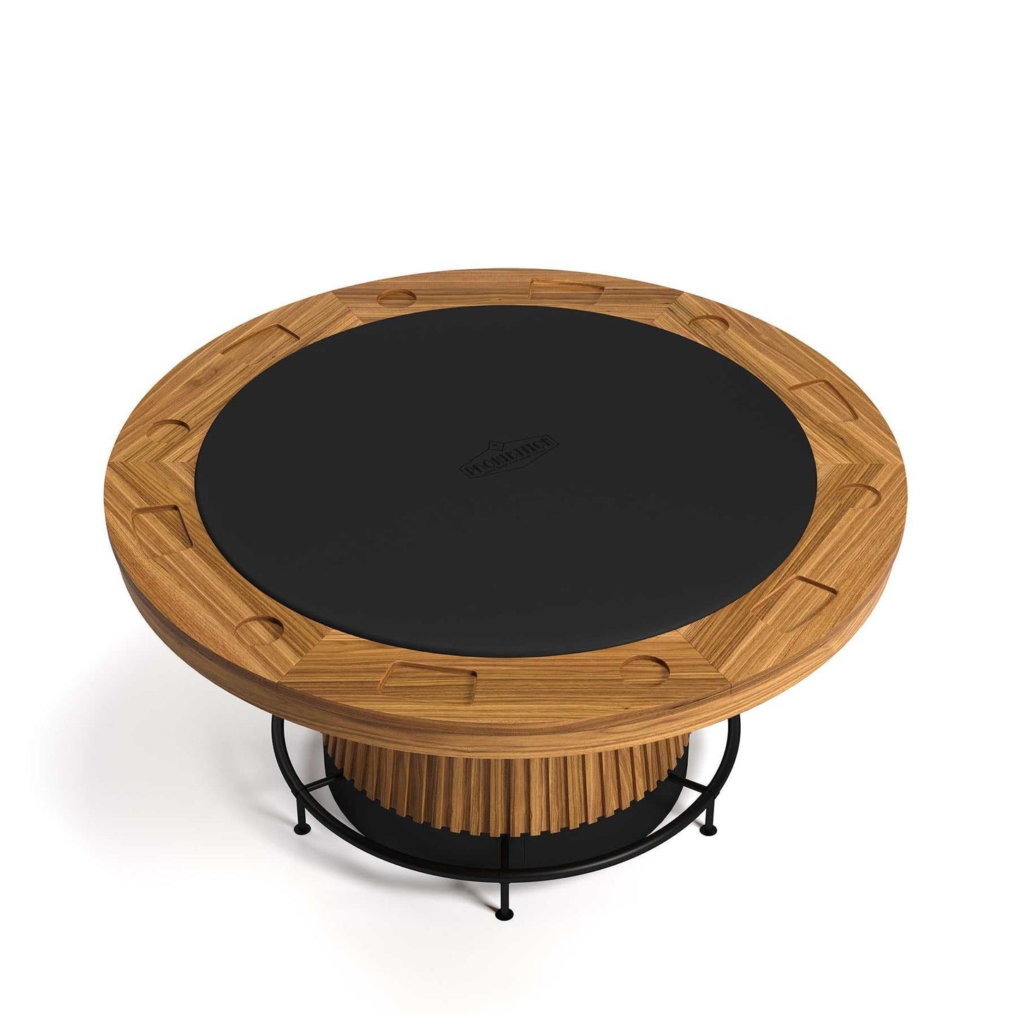 Prohibition 60in Poker Table - Walnut - top view