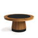Prohibition 60in Poker Table - Matte Walnut / Black Trim