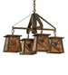 28 inch Whispering Pines 4 Light Chandelier detail view