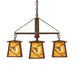28 inch Whispering Pines 4 Light Chandelier detail view
