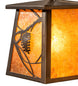 28 inch Whispering Pines 4 Light Chandelier detail view