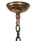 28 inch Whispering Pines 4 Light Chandelier detail view