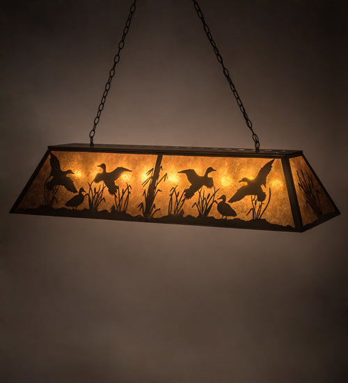 61" Ducks in Flight Oblong Pendant - hero