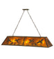 61" Ducks in Flight Oblong Pendant - detail 1