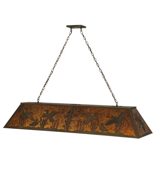 61" Ducks in Flight Oblong Pendant - detail 2