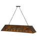 61" Ducks in Flight Oblong Pendant - detail 2