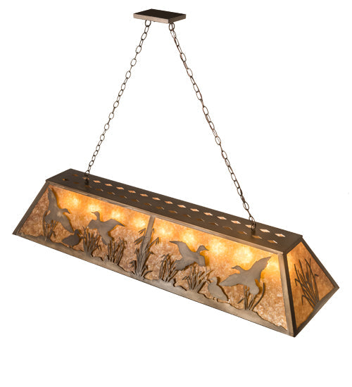 61" Ducks in Flight Oblong Pendant - detail 3