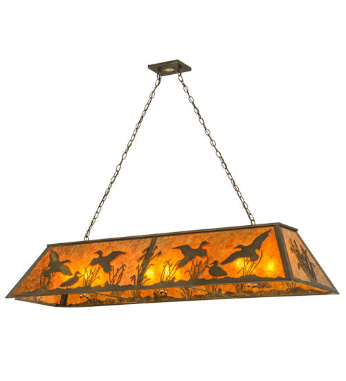 61" Ducks in Flight Oblong Pendant - detail 5