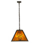 61" Ducks in Flight Oblong Pendant - detail 6