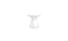 Autograph Standard Side Table - White lid, White base
