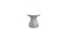 Autograph Standard Side Table - White lid, Granite Gray base