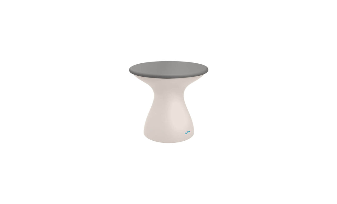 Autograph Standard Side Table - Gray lid, Cloud base