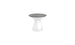 Autograph Standard Side Table - Gray lid, White base