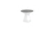 Autograph Standard Side Table - Gray lid, White base