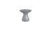 Autograph Standard Side Table - Gray lid, Granite Gray base