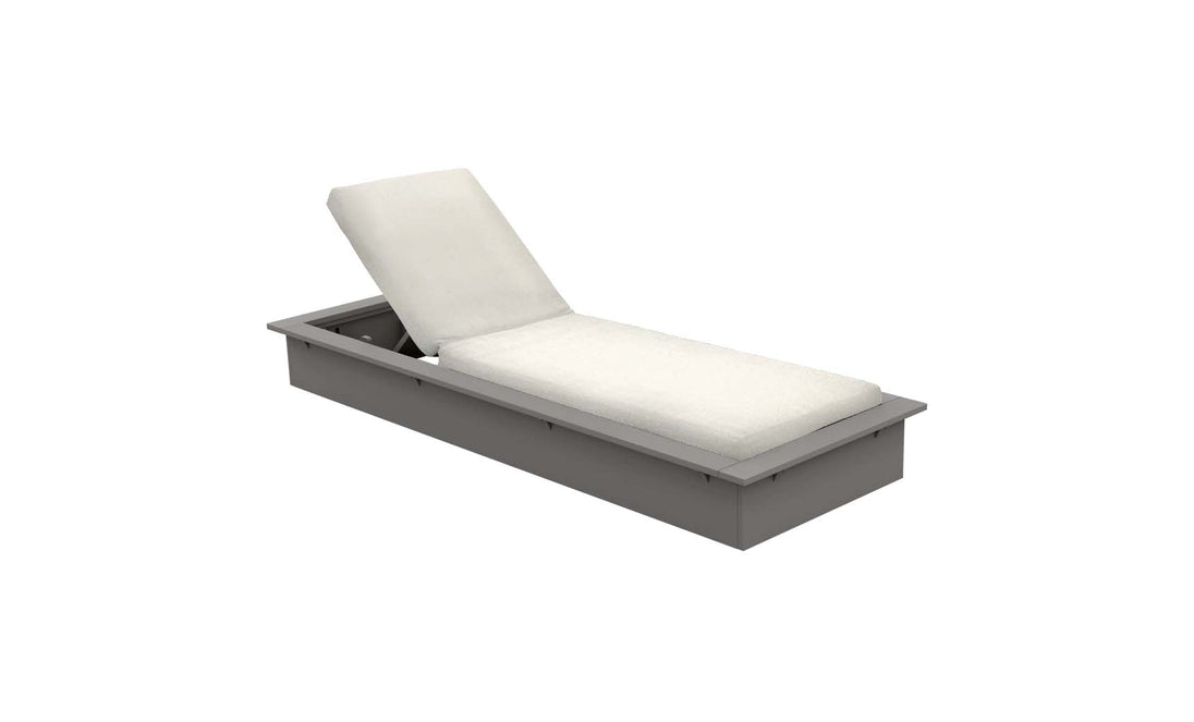 Echo Chaise - Gray resin frame