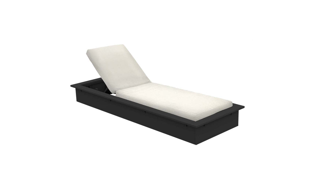 Echo Chaise - Black resin frame