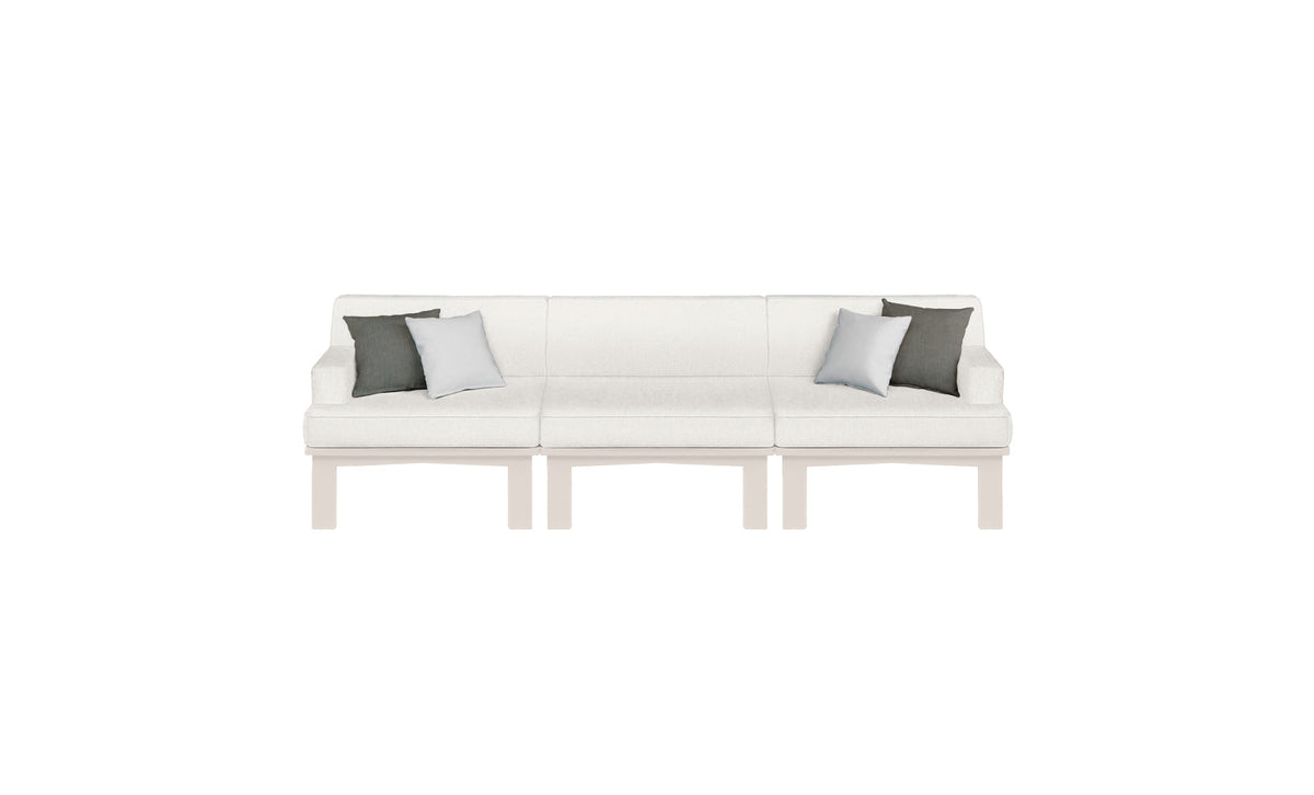 Mainstay Sectional 3 Piece Sofa - swatch