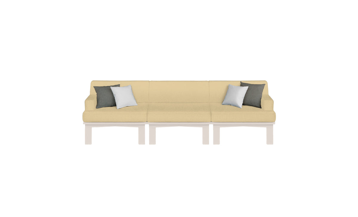 Mainstay Sectional 3 Piece Sofa - swatch