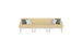 Mainstay Sectional 3 Piece Sofa - swatch